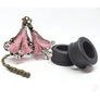 Ebony Magnetic Wooden Tunnels Ft. Detachable Spring Lily Dangles